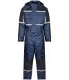 RG454 TRA705 Regatta Navigate Two Layer Hooded Soft Shell Jacket Navy/ French Blue colour image